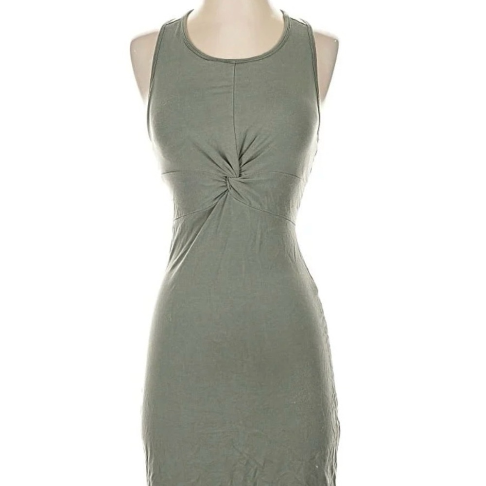 Athleta Elegant Black Twist Front Dress